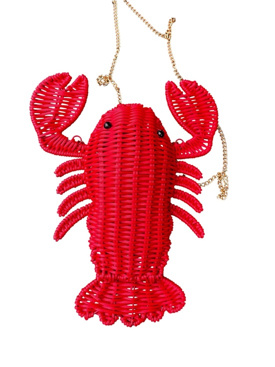 Tommy Bahama Handbags - Red Woven Lobster Crossbody Bag